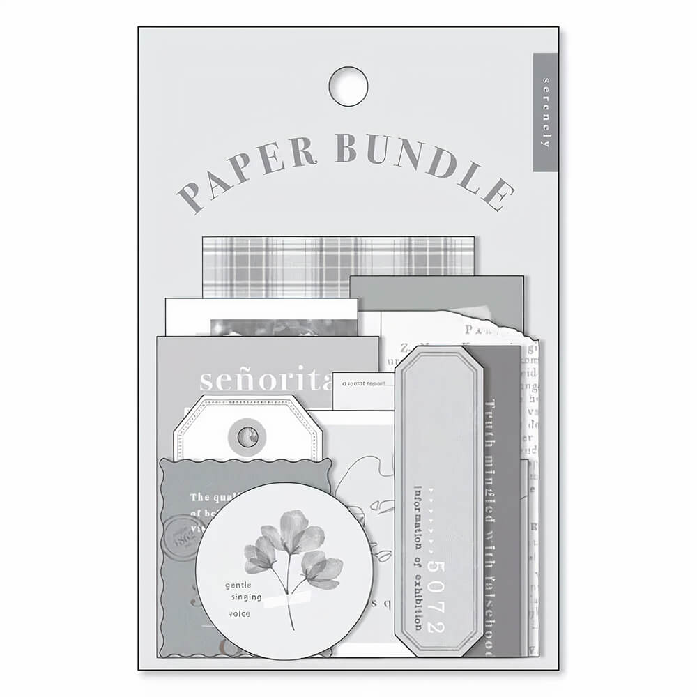 samolepky mind wave kolekce paper bundle - gray